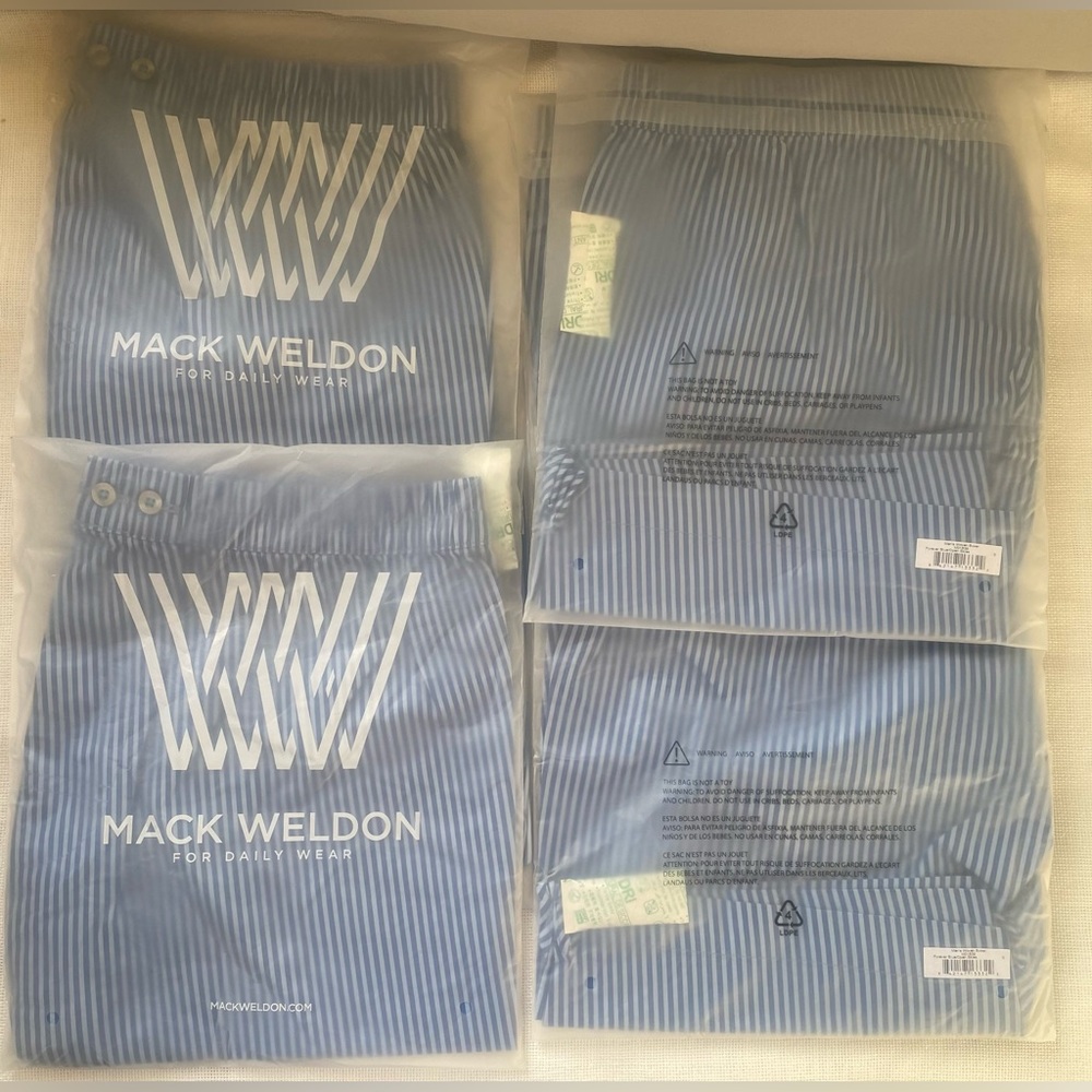 MACK WELDON Men’s Woven Boxer - Forever/Blue - Open/Skies - Sz: XXL.